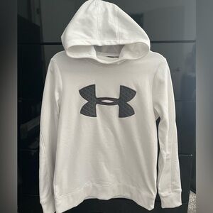 Women’s White Under Armour Fleece Big Logo Women's Hoodie